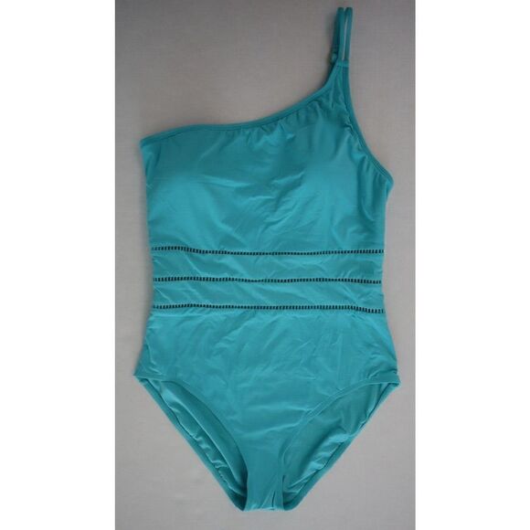 Bleu Rod Beattie Women Sz 14 Blue Behind The Seams One Piece Swimsuit $119 - Picture 5 of 14